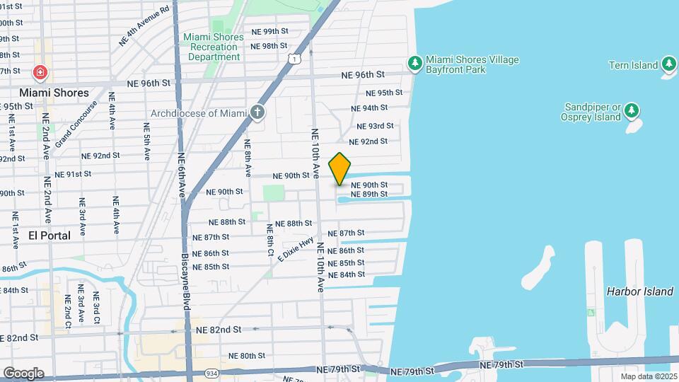 1051 NE 89th St Map and Location Details