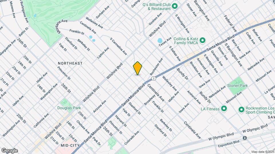 1321 Centinela Ave Map and Location Details