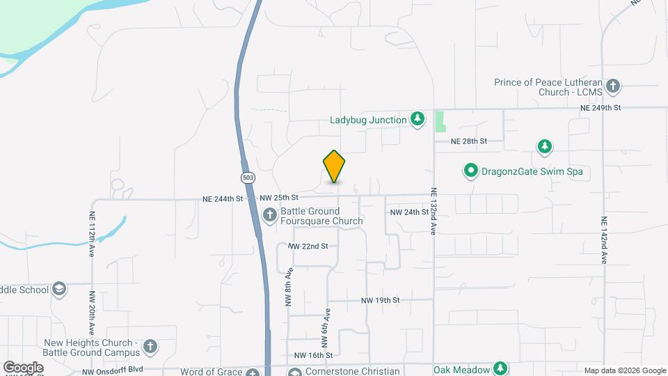604 NW 25th Wy Map and Location Details
