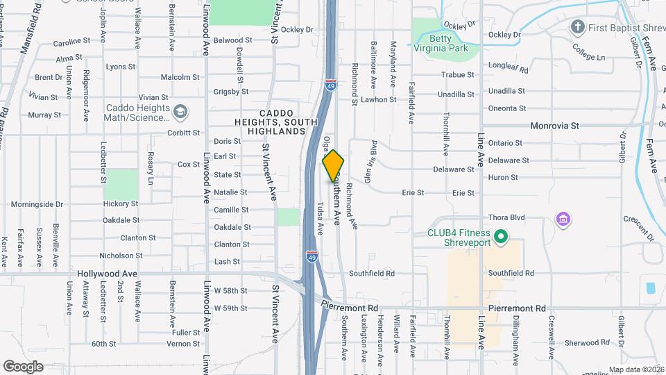 4540 Southern Ave Map and Location Details