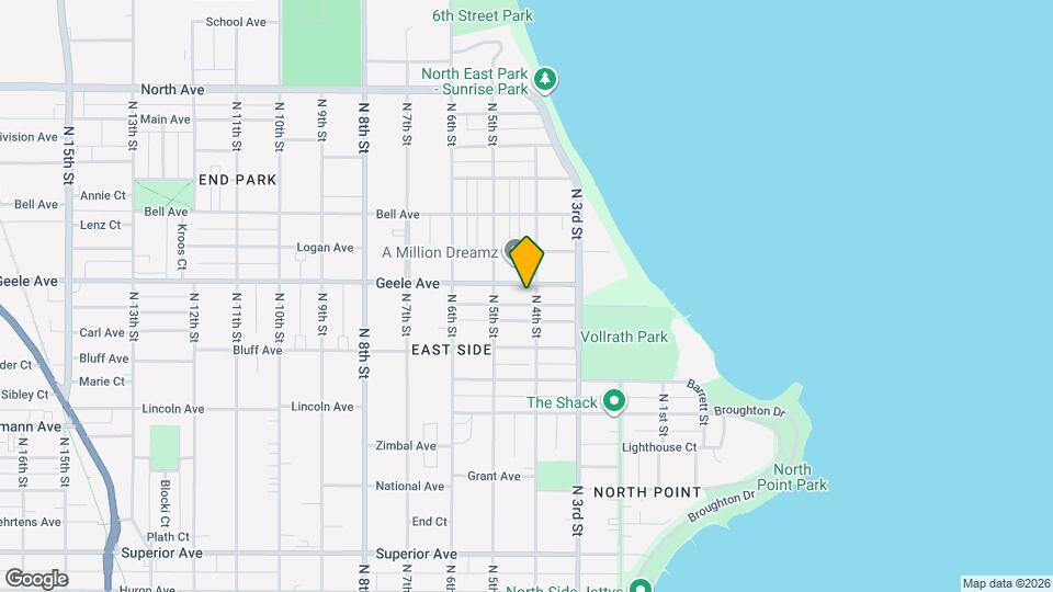 408 Vollrath Blvd Map and Location Details