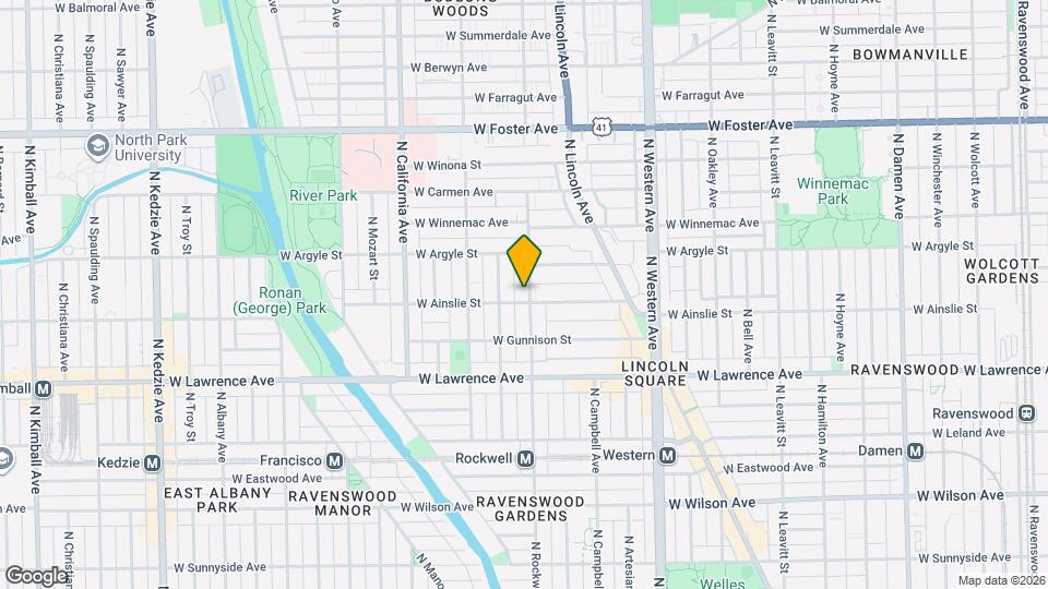 4908 N Rockwell St Map and Location Details