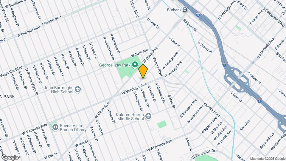 1108-1114 W Angeleno Ave Mapa y Detalles de la Ubicación
