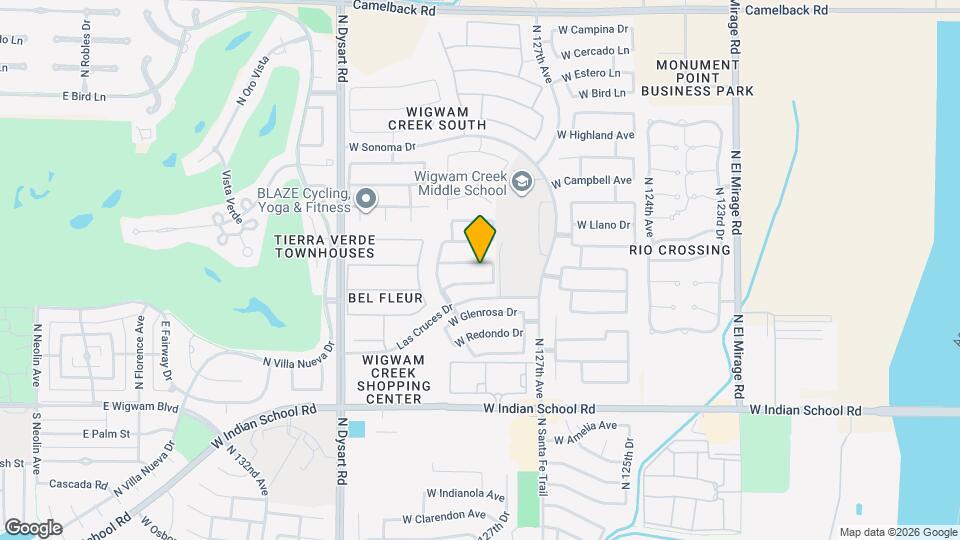 12823 W Modesto Dr Mapa y Detalles de la Ubicación