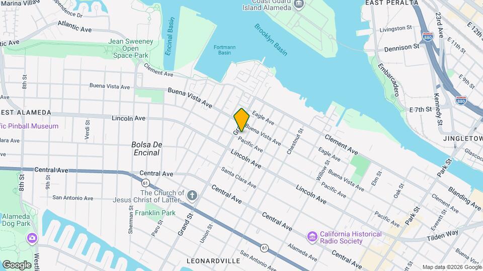 1709 Pacific Ave, Unit B Map and Location Details