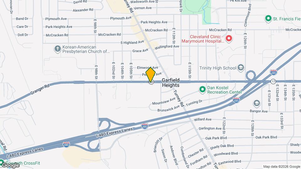 10920 Granger Rd Map and Location Details