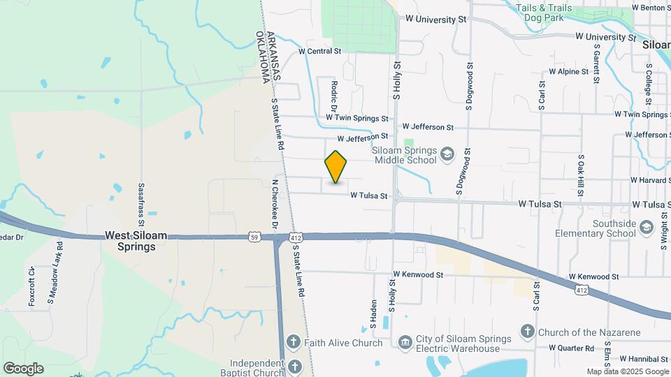2101 W Tulsa St Mapa y Detalles de la Ubicación