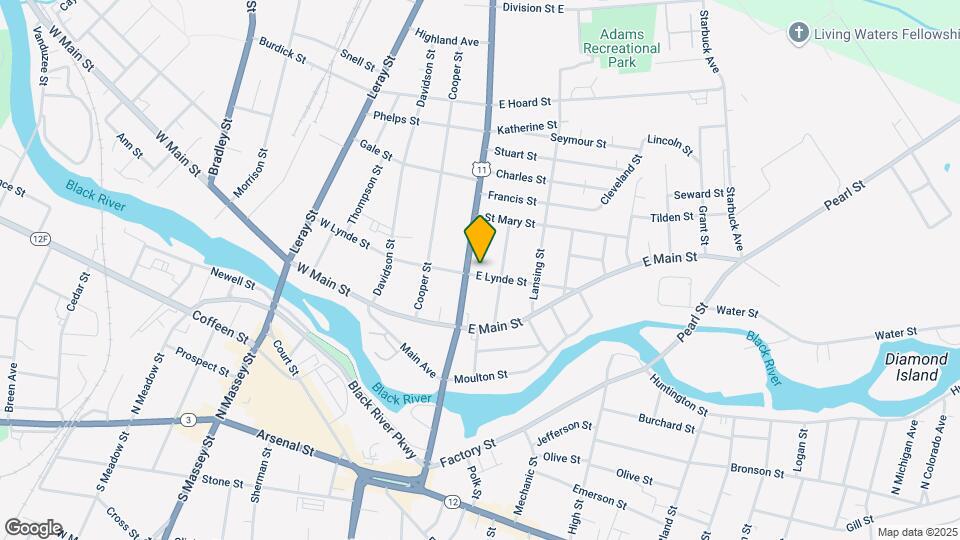 113 E Lynde St Map and Location Details