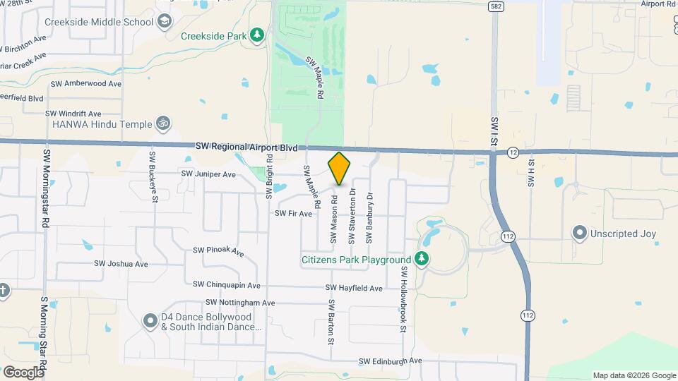 3803 SW Mason Rd Map and Location Details