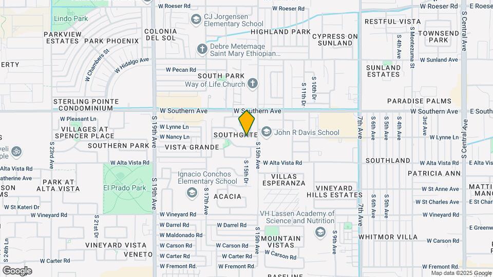 1519 W Nancy Ln Map and Location Details