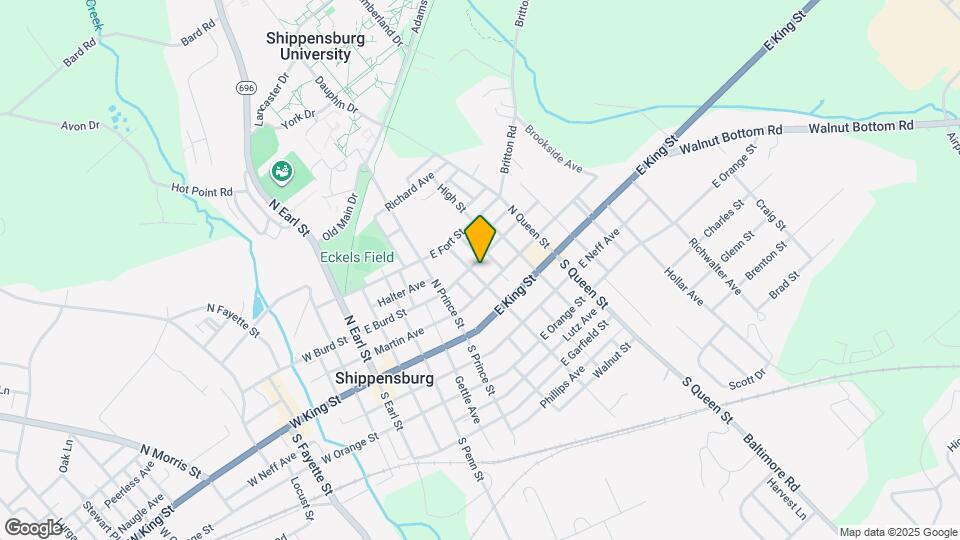 25 N Washington St Map and Location Details