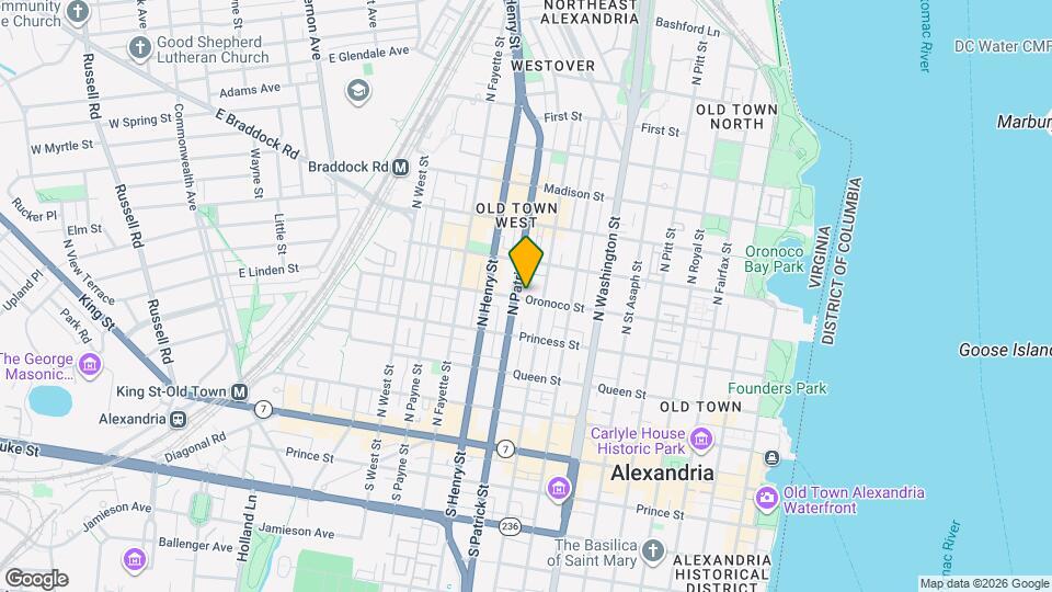 921 Oronoco St Map and Location Details