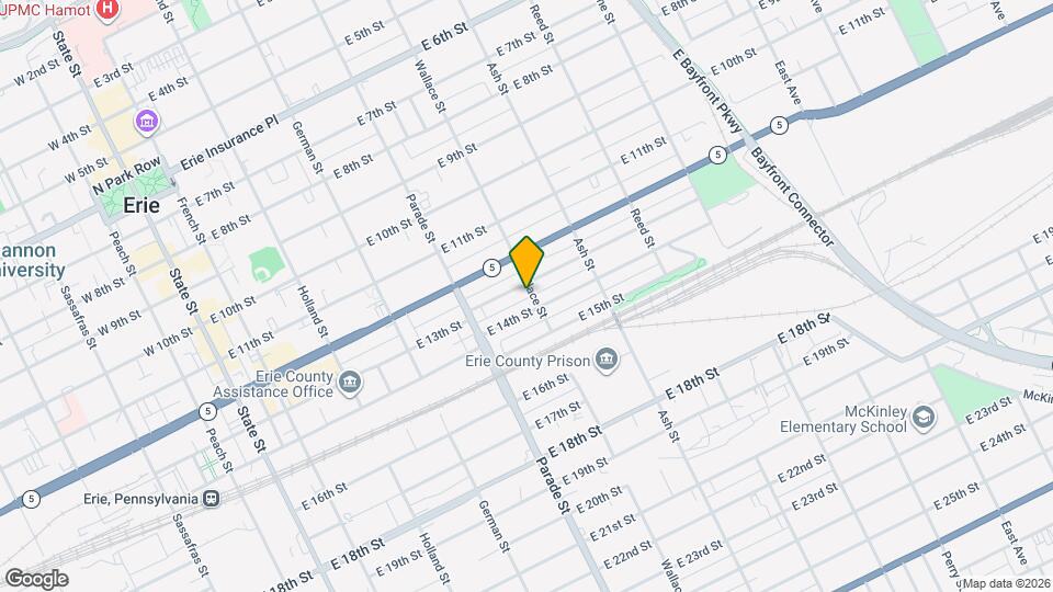 1310 Wallace St Map and Location Details