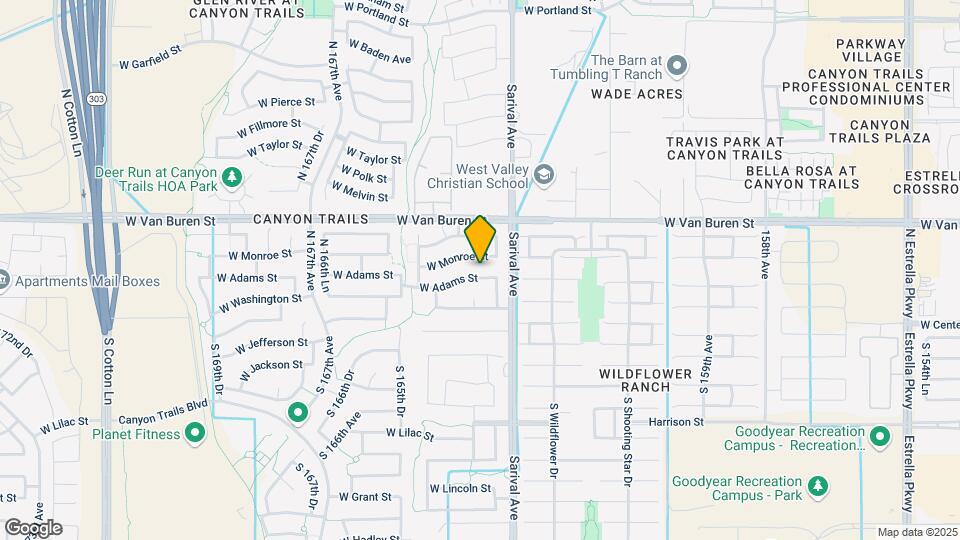 16362 W Adams St Map and Location Details