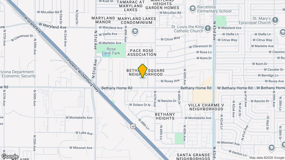 6027 N 48th Ave Map and Location Details