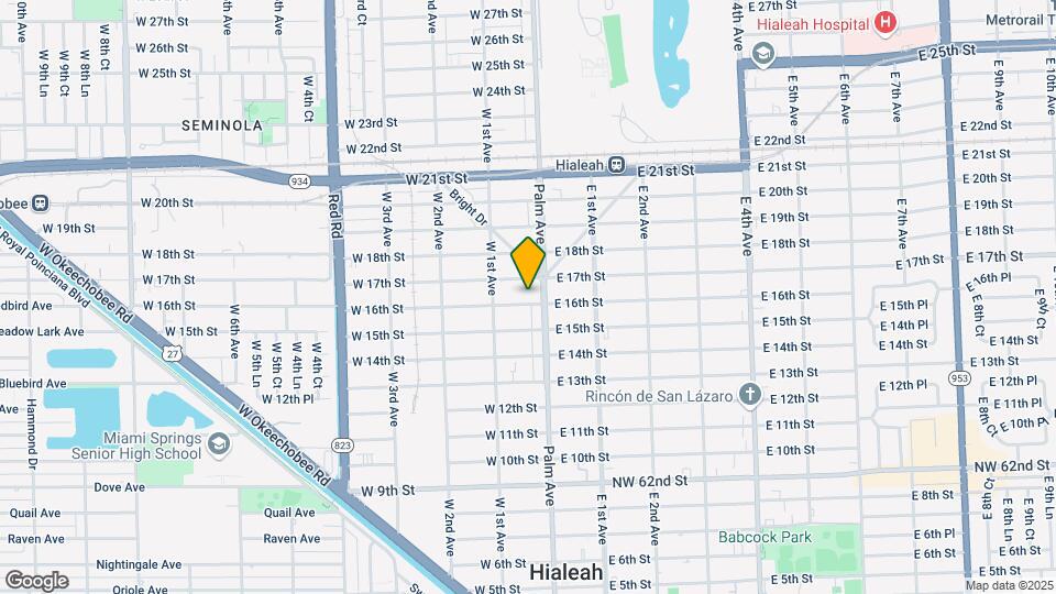 25 W 16th St Map and Location Details