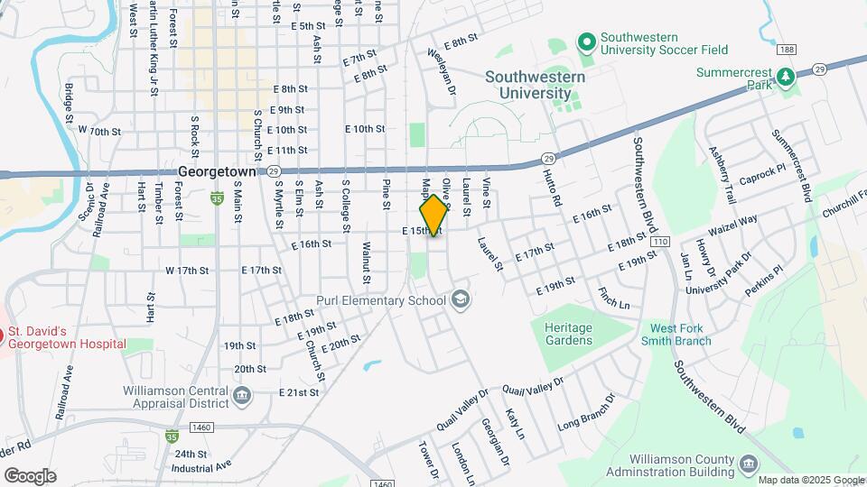1505 Maple St Map and Location Details