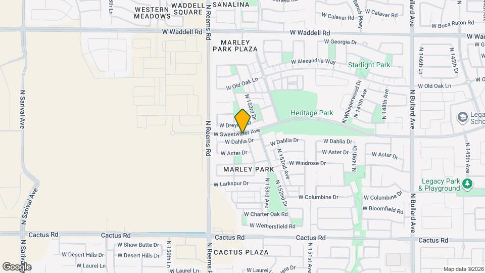 15372 W Dahlia Dr Map and Location Details