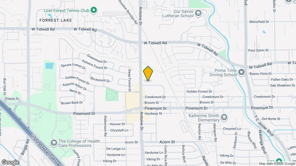 5668 Birchmont Dr Map and Location Details