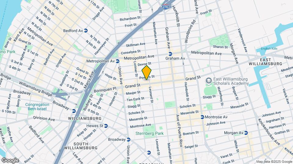 611 Grand St Map and Location Details