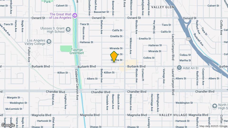 12547 Burbank Blvd Map and Location Details
