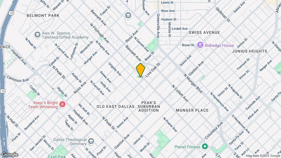 4815 Live Oak St Mapa y Detalles de la Ubicación