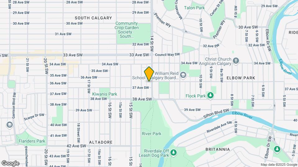 3719 14 St SW Map and Location Details