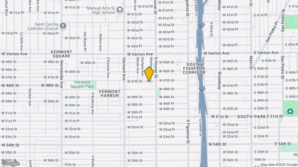 856 W 47th St Mapa y Detalles de la Ubicación