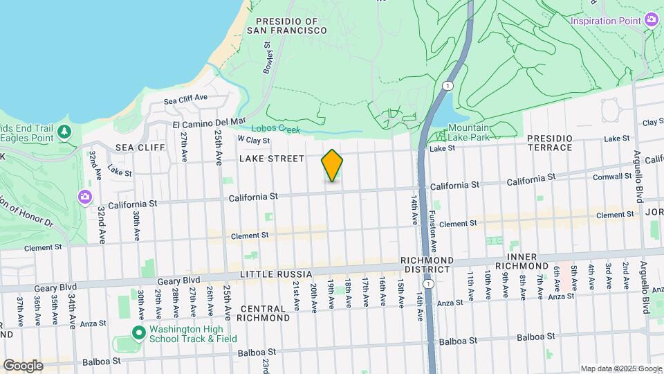5636 California St Map and Location Details
