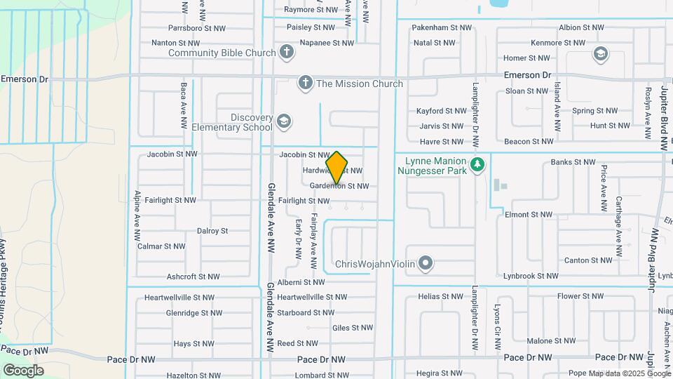 1560 Gardenton St NW Map and Location Details