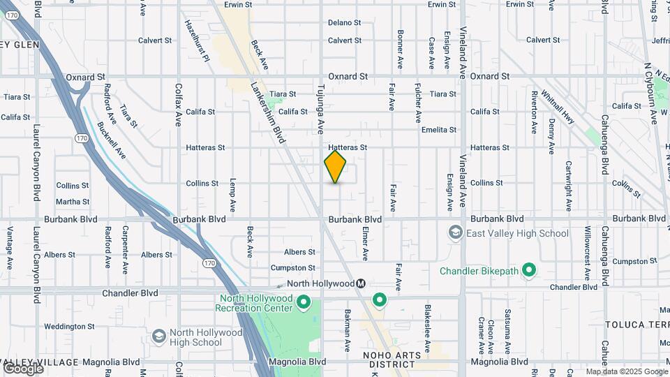 5653 Bakman Ave Map and Location Details