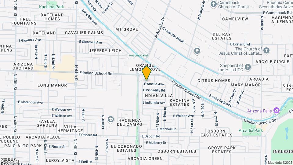 4824 E Amelia Ave Map and Location Details