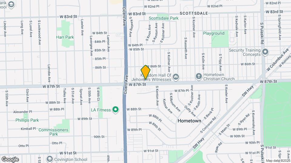 4656 W 87th St Map and Location Details