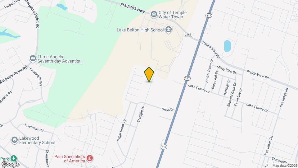 1416 Starlight Dr Map and Location Details