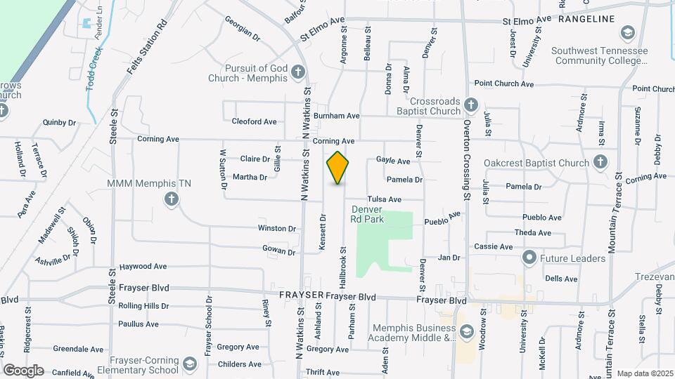 3561 Hallbrook St Map and Location Details