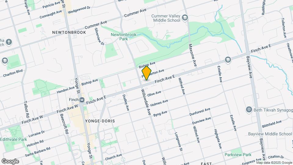 132A Finch Av E Map and Location Details