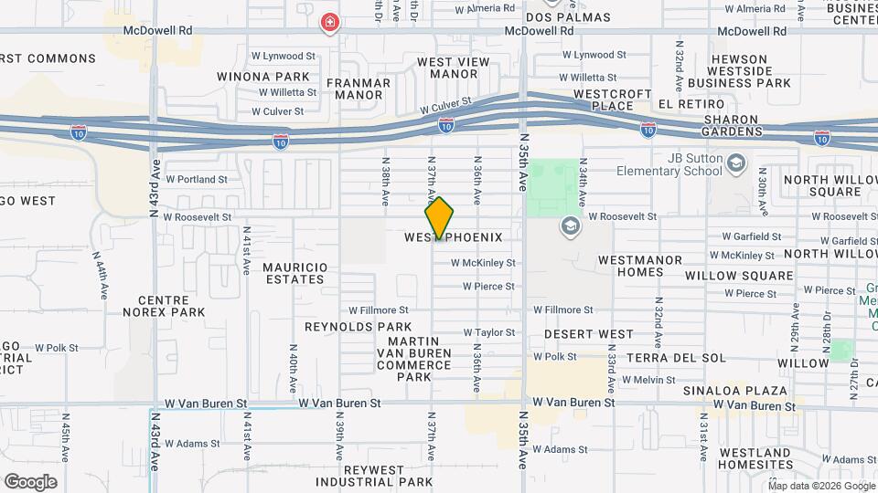 3643 W Garfield St Mapa y Detalles de la Ubicación