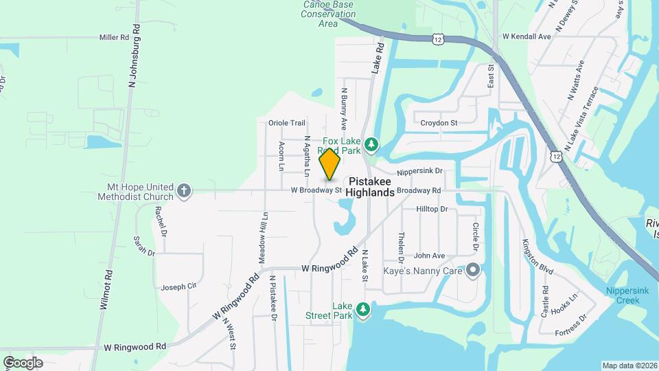 5604 N Woodland Dr, Unit Lower Level Suite Map and Location Details