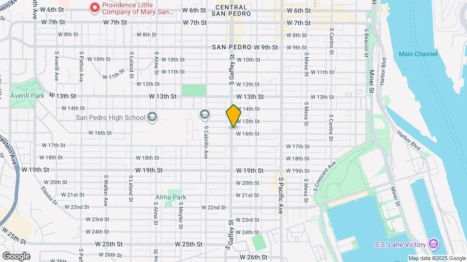 1536 S Gaffey St Map and Location Details