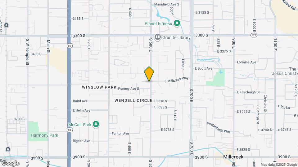 3524 S 500 E Mapa y Detalles de la Ubicación