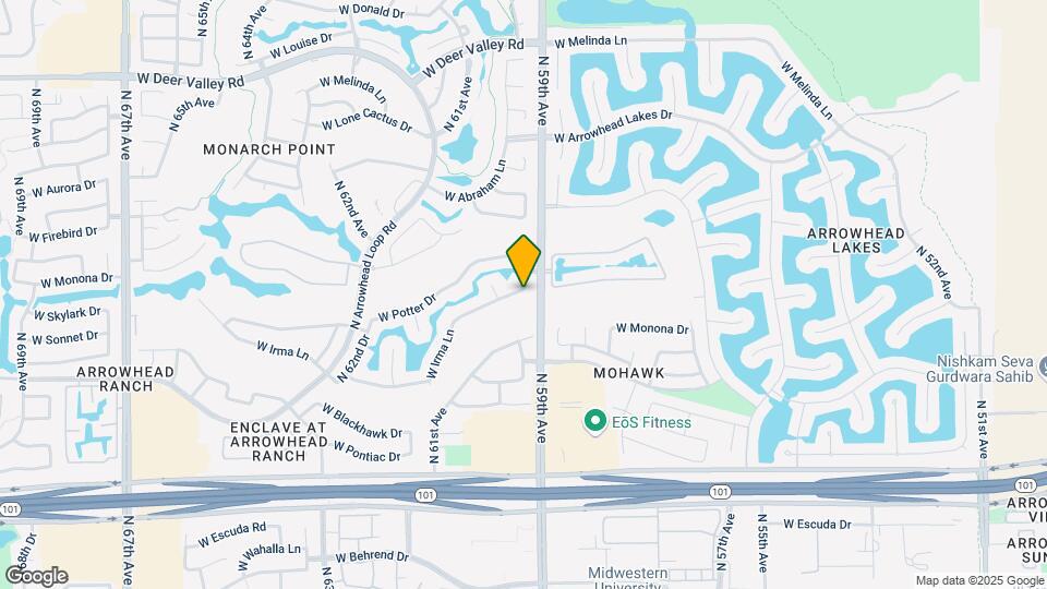 5951 W Irma Ln Map and Location Details