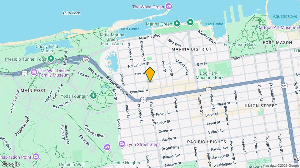 3342-3344 Divisadero St Map and Location Details
