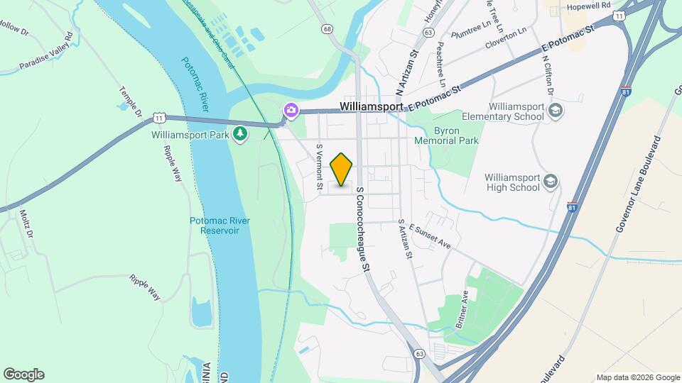 23-25 W Frederick St Map and Location Details