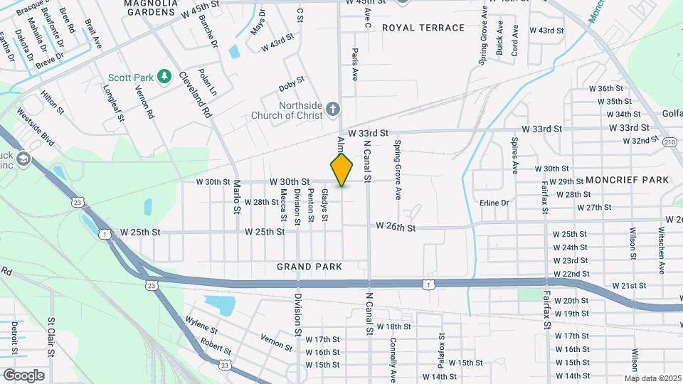 3820 Almeda St Map and Location Details