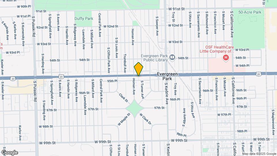 3337 W 95th St, Unit 2 Mapa y Detalles de la Ubicación