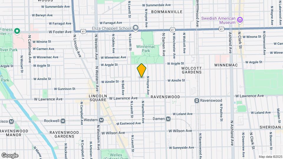 2119 W Ainslie St, Unit M01B Map and Location Details