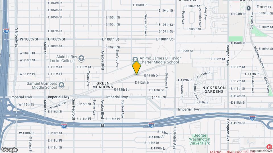 802 E 111th Dr Mapa y Detalles de la Ubicación