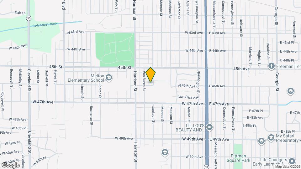 600 W 46th Ave Map and Location Details