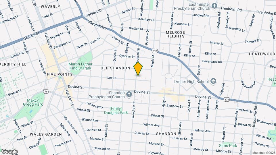 804 Woodrow St Map and Location Details