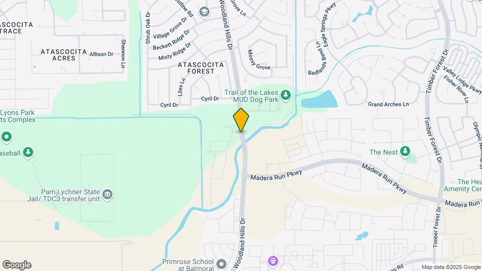 15951 Woodland Hills Dr Mapa y Detalles de la Ubicación